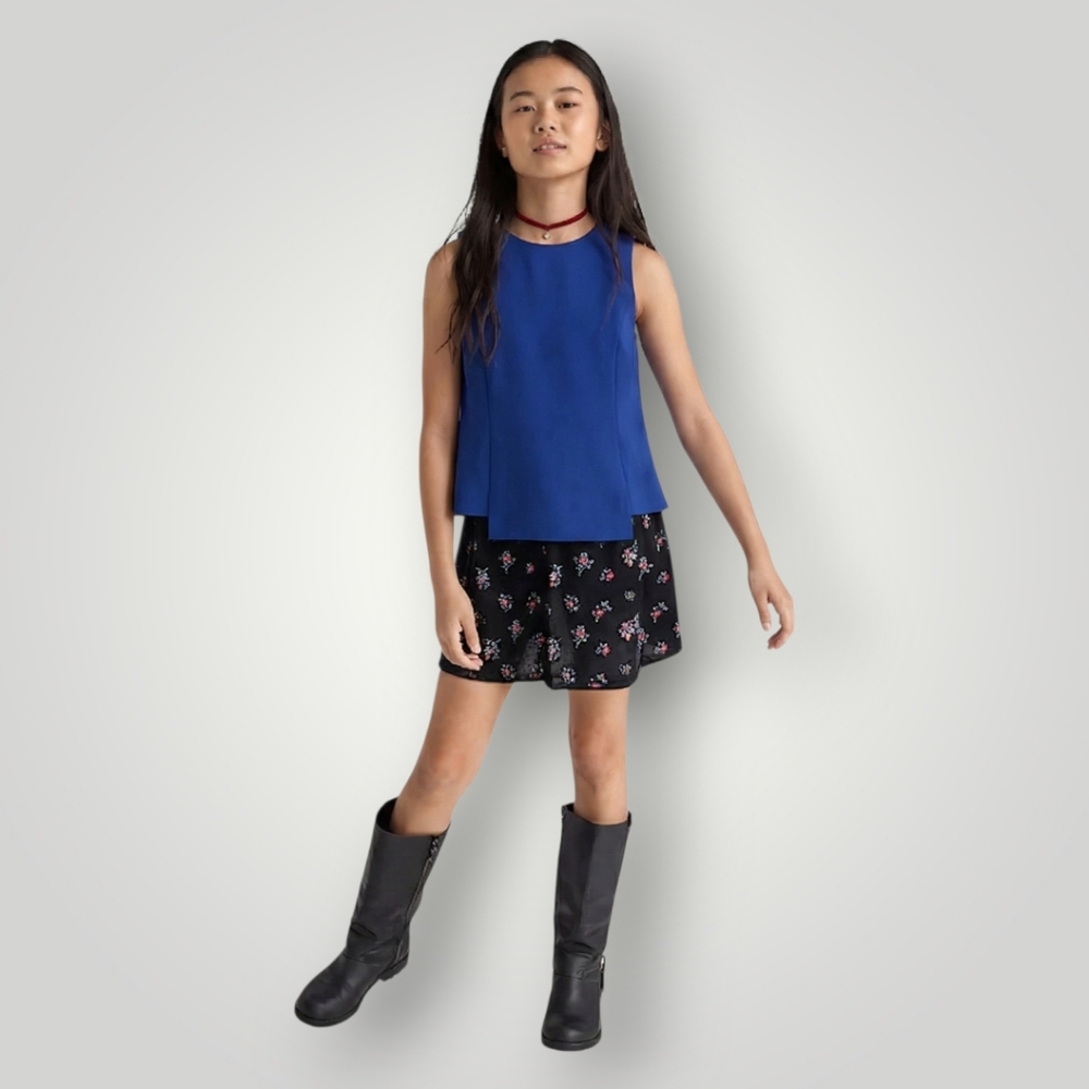 Milly Minis Cobalt Blue Tank Girls 14 Corporate Core Old‎ Money New